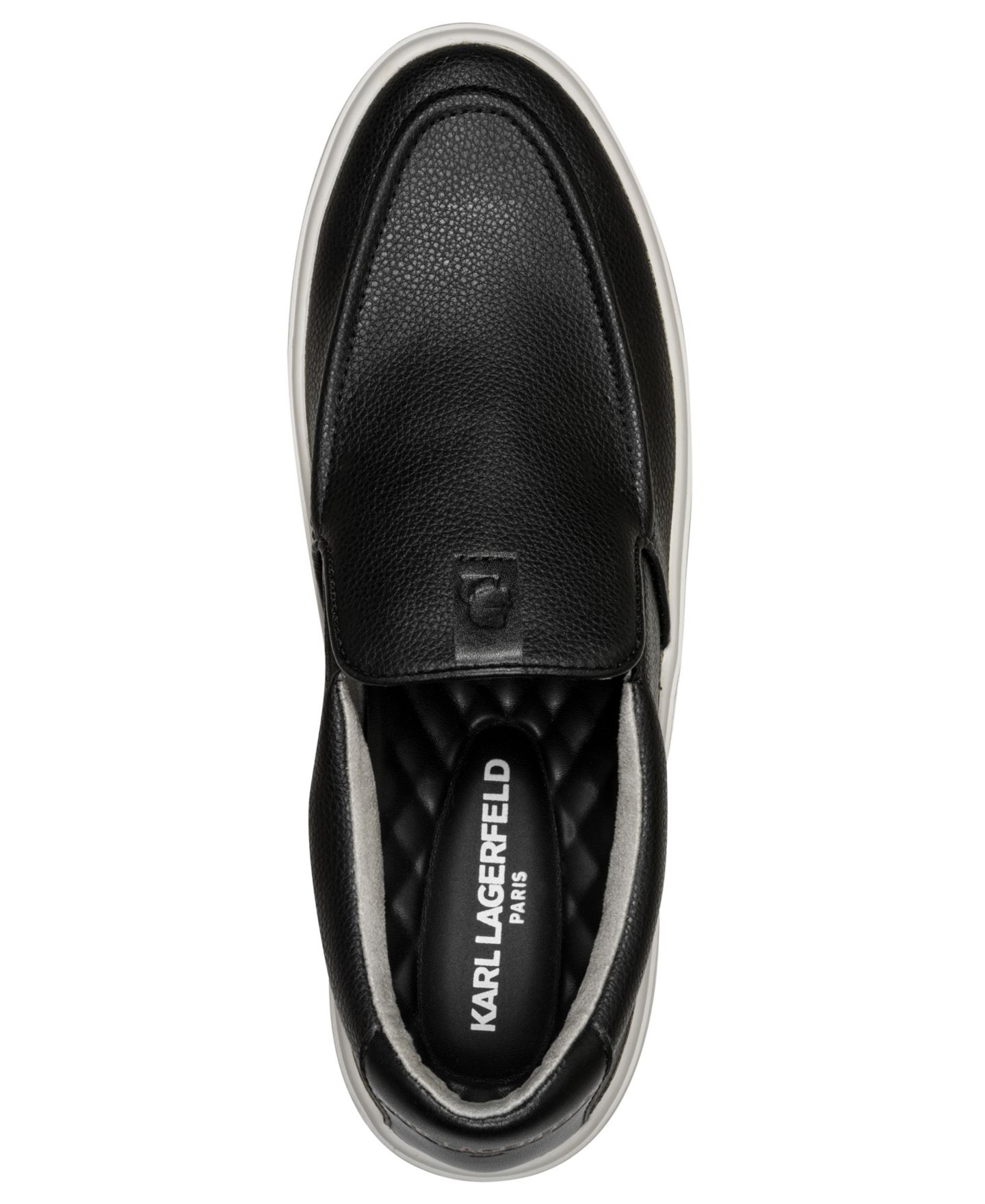Мужские кроссовки KARL LAGERFELD PARIS Karl Lagerfeld Remy Slip-On, цвет: Чёрный — фото 4