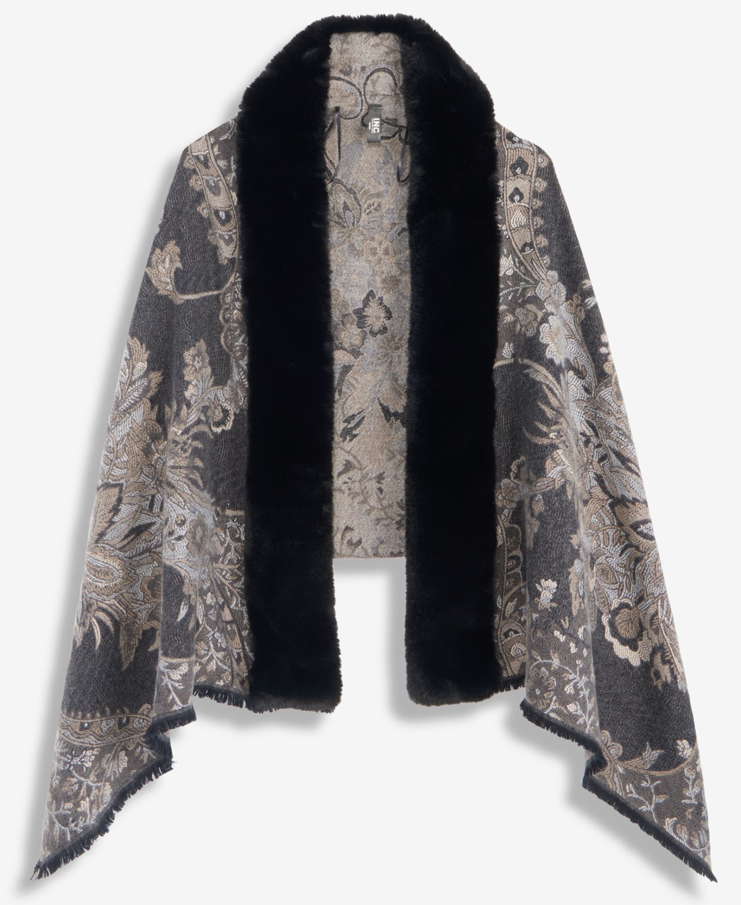 Women's Brocade Floral Wrap Scarf