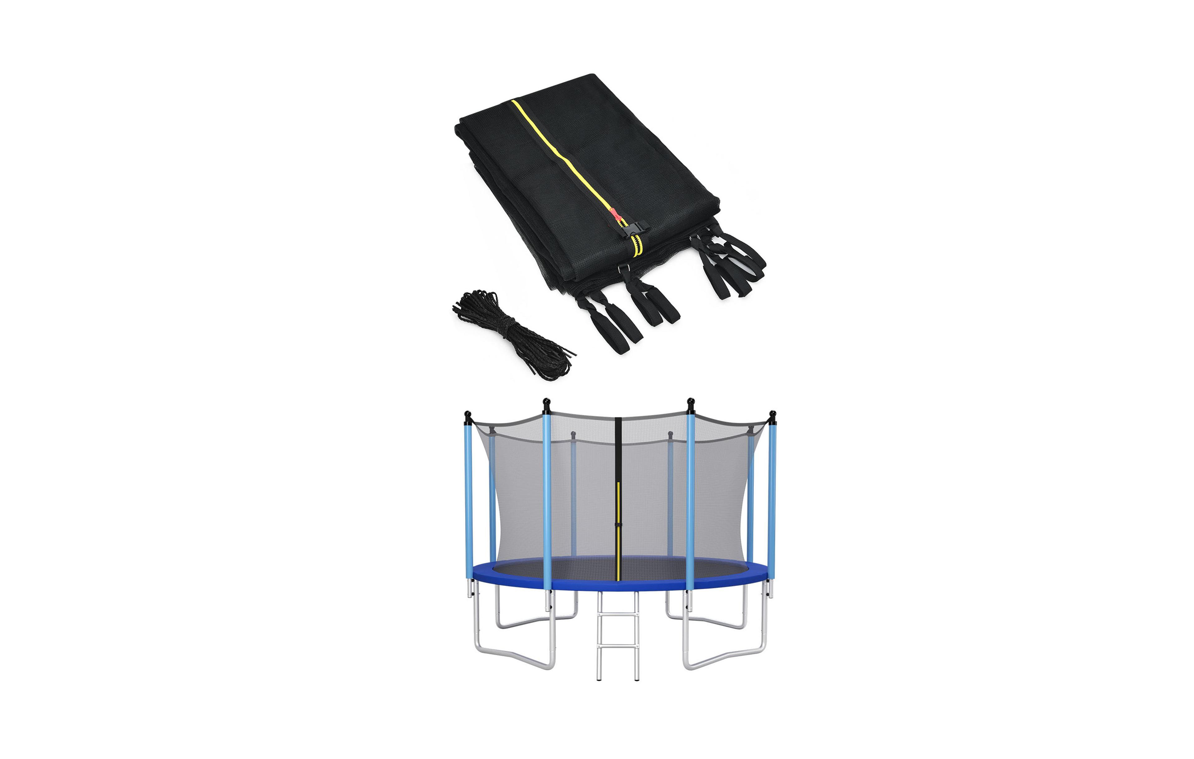 Gymax Trampoline Replacement Safety Enclosure Net Weather-Resistant