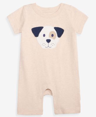 Baby Boys' 0M-24M Cotton 3D Dog Romper