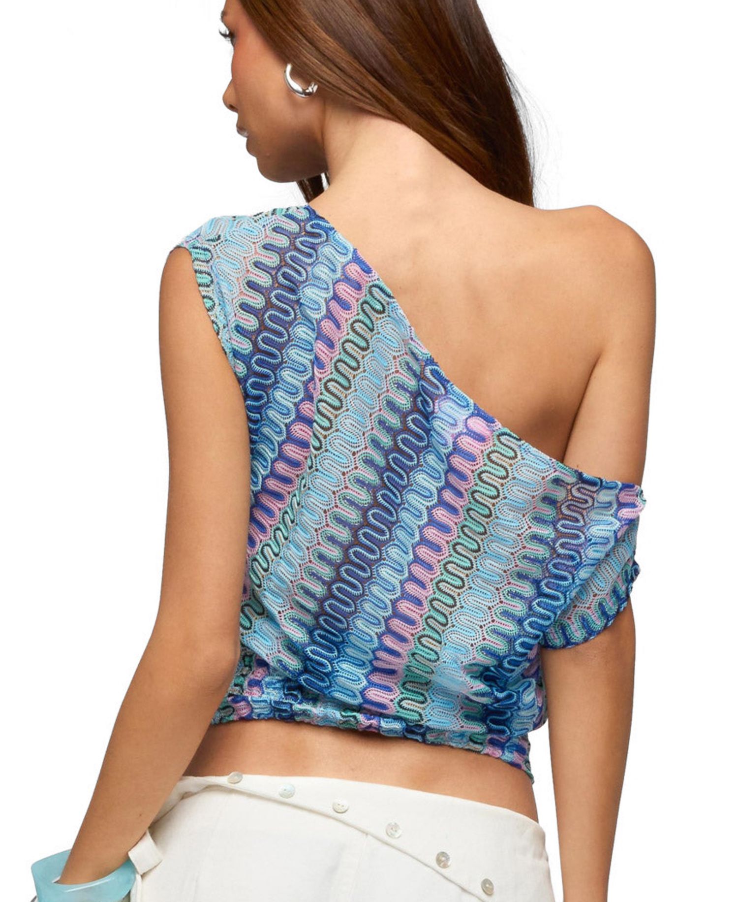 Women's Taniya Off Shoulder Zigzag Top