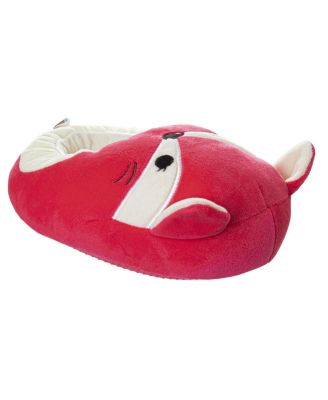Women's Plush Fox Slip-On Slippers