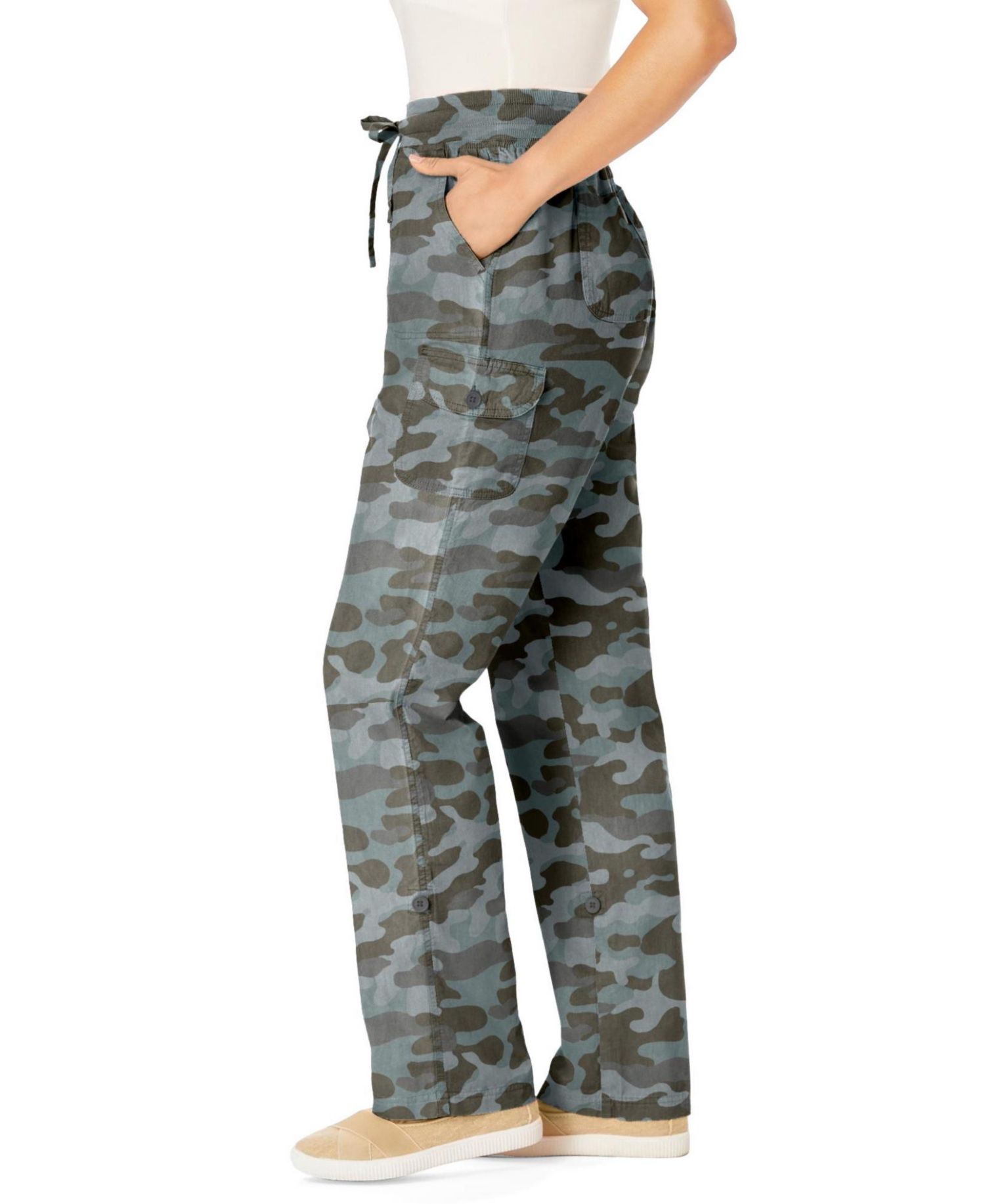 Petite Within 2-in-1 Convertible Cargo Pant to Capri