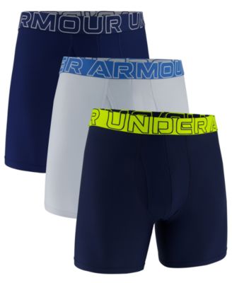 Men's Performance Tech Mesh Solid 6" Boxer Briefs, 3-Pack