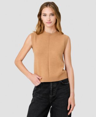 Women's Babysoft Vertical Tick Sleeveless Knit Top