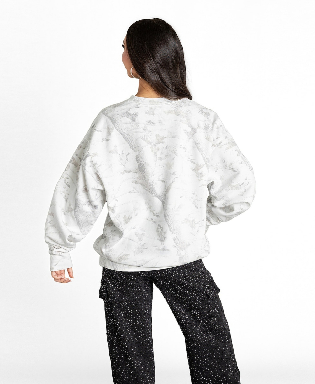 Gameday Couture Women's Arctic Camo Buffalo Bills Whiteout Oversized Premium Fleece Sweatshirt