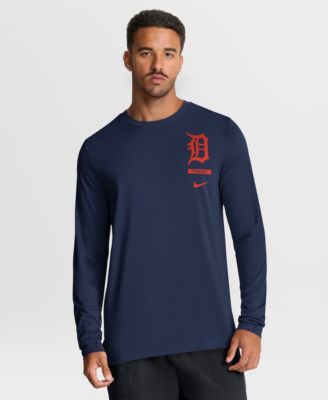 Men's Navy Detroit Tigers 2-Hit Legend Dri-FIT Long Sleeve T-Shirt