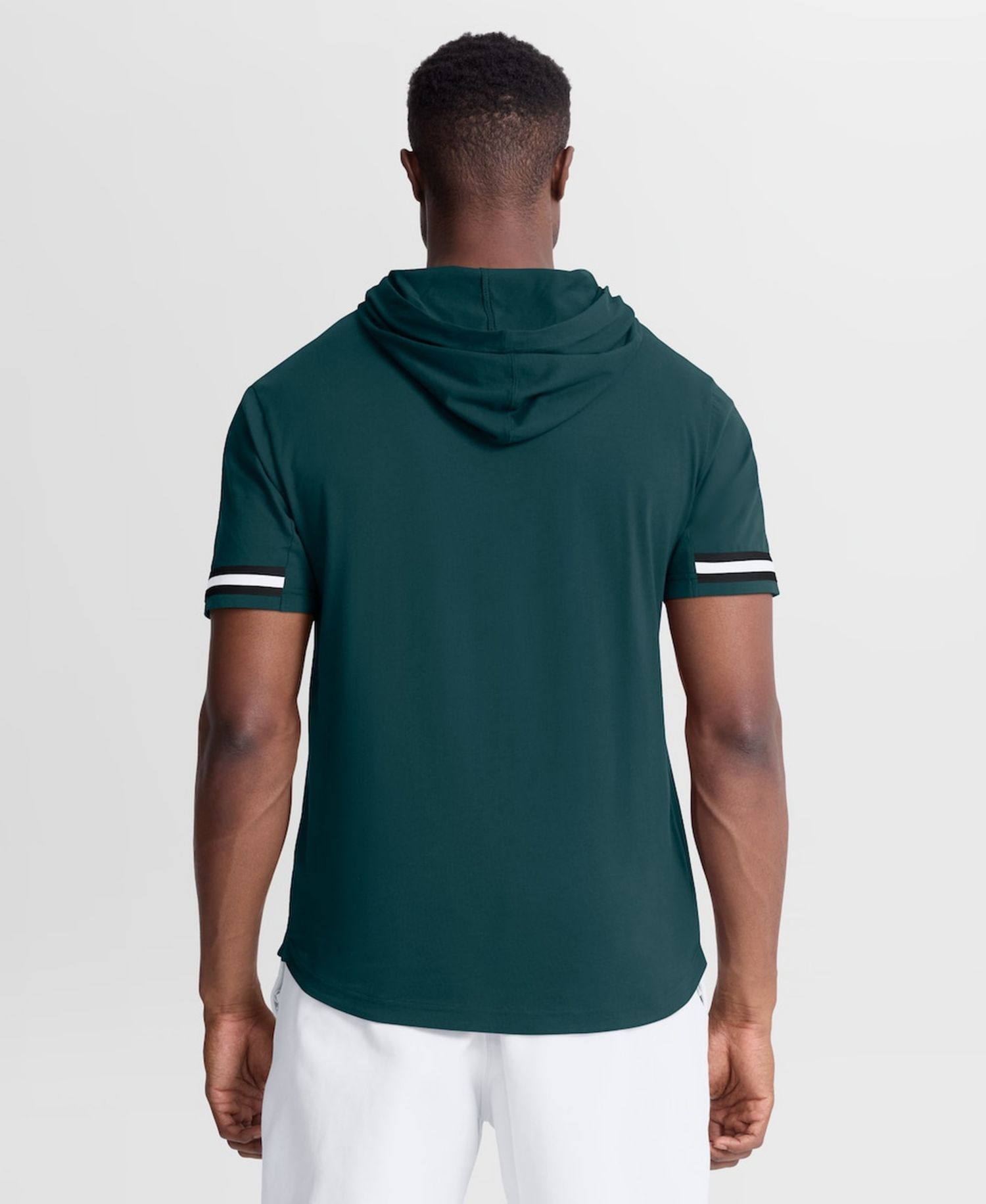 Men's Midnight Green Philadelphia Eagles Optimal Play Short Sleeve Hooded T-Shirt