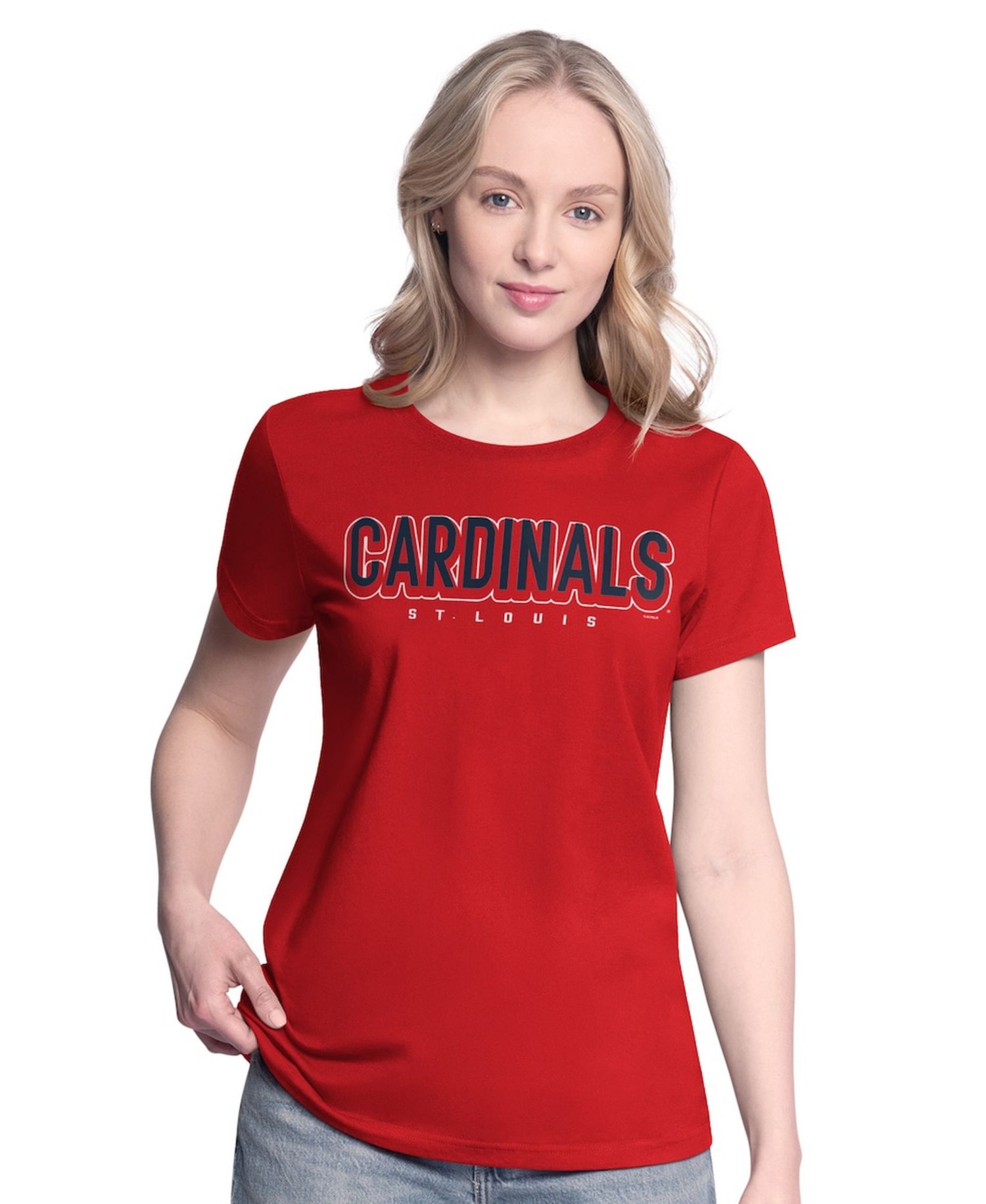 Women's Red/Navy St. Louis Cardinals Two T-Shirt Combo Pack