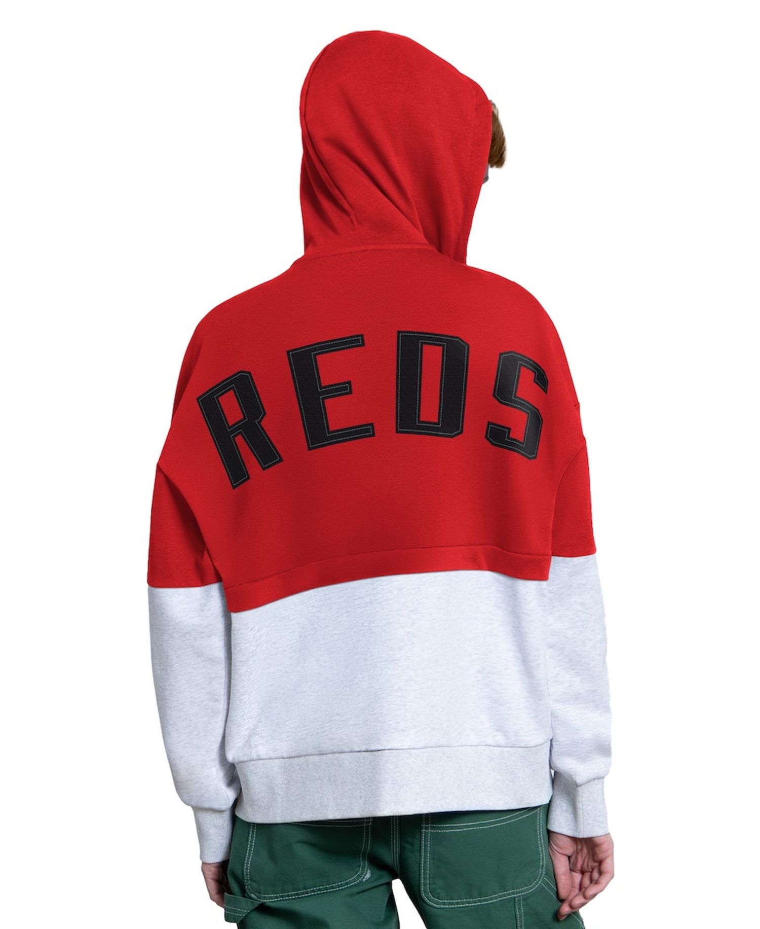 Women's Red/Heather Gray Cincinnati Reds Wishbone Full-Zip Hoodie