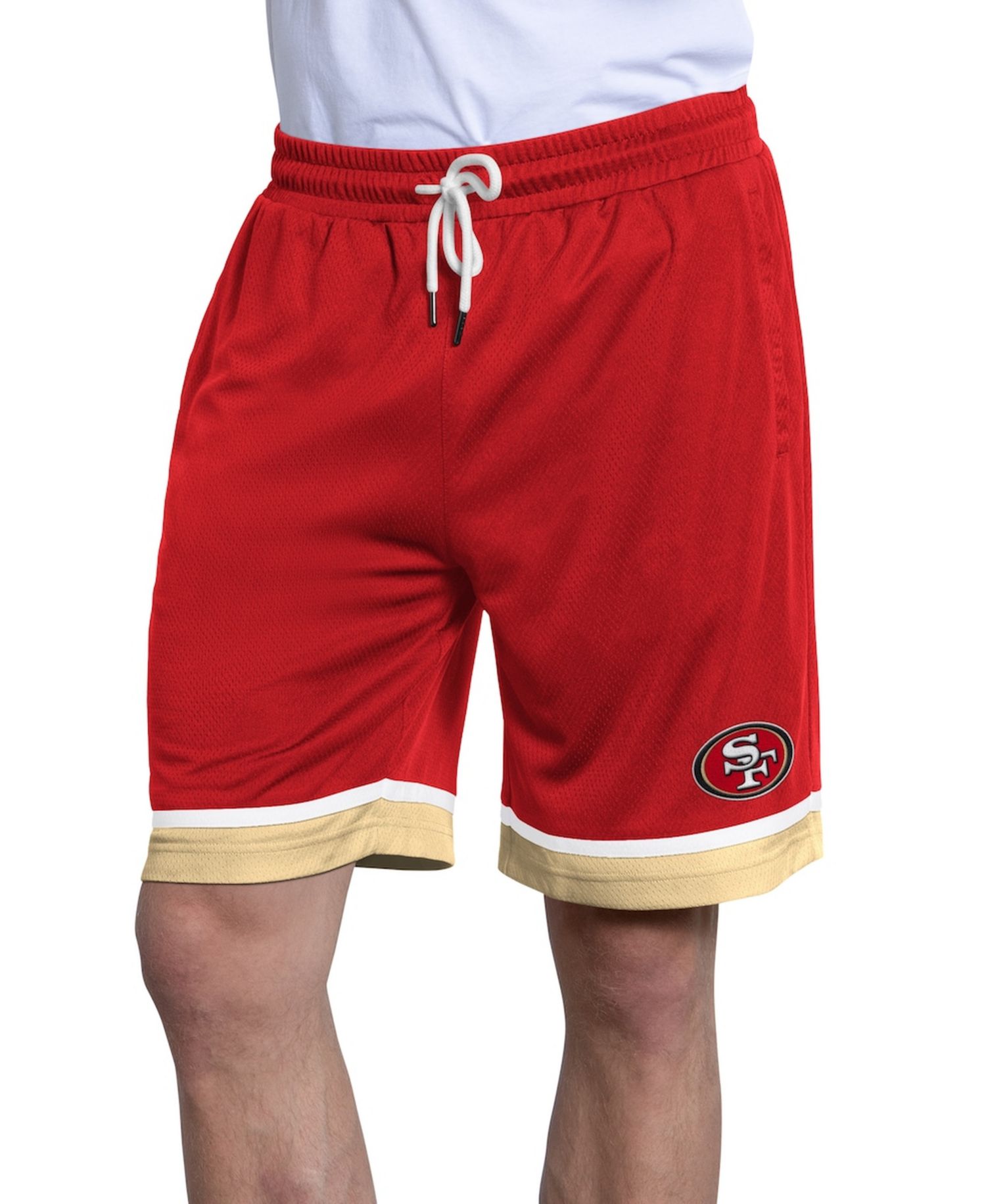 Men's Scarlet San Francisco 49ers Power Play Mesh Shorts