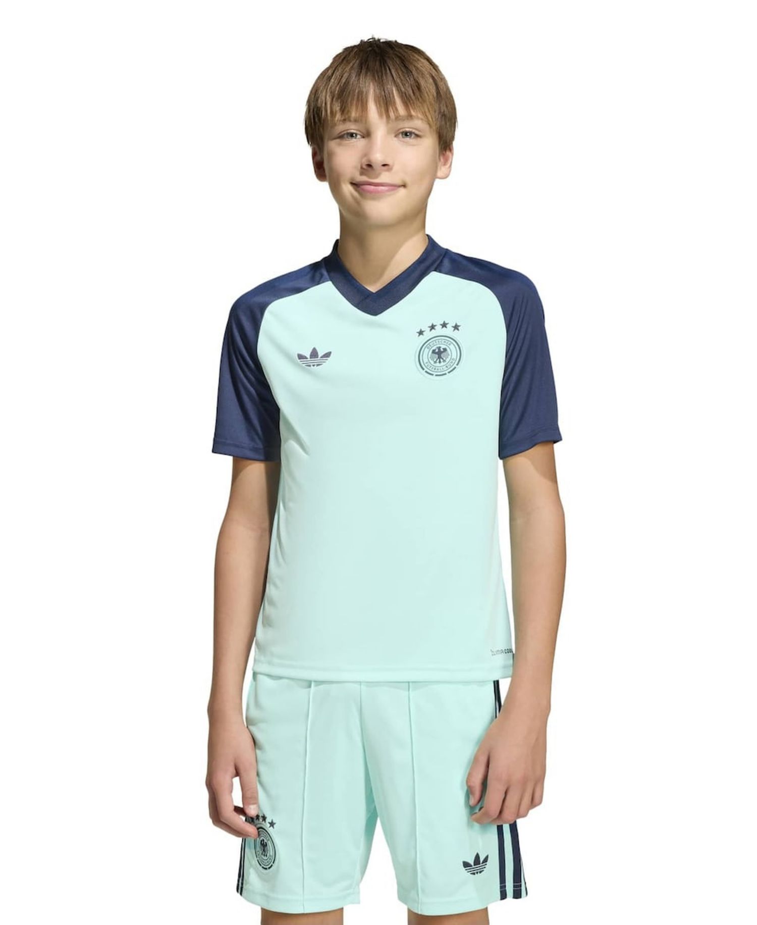 Big Boys and Girls Turquoise Germany National Team 2026 Pre-Match Jersey