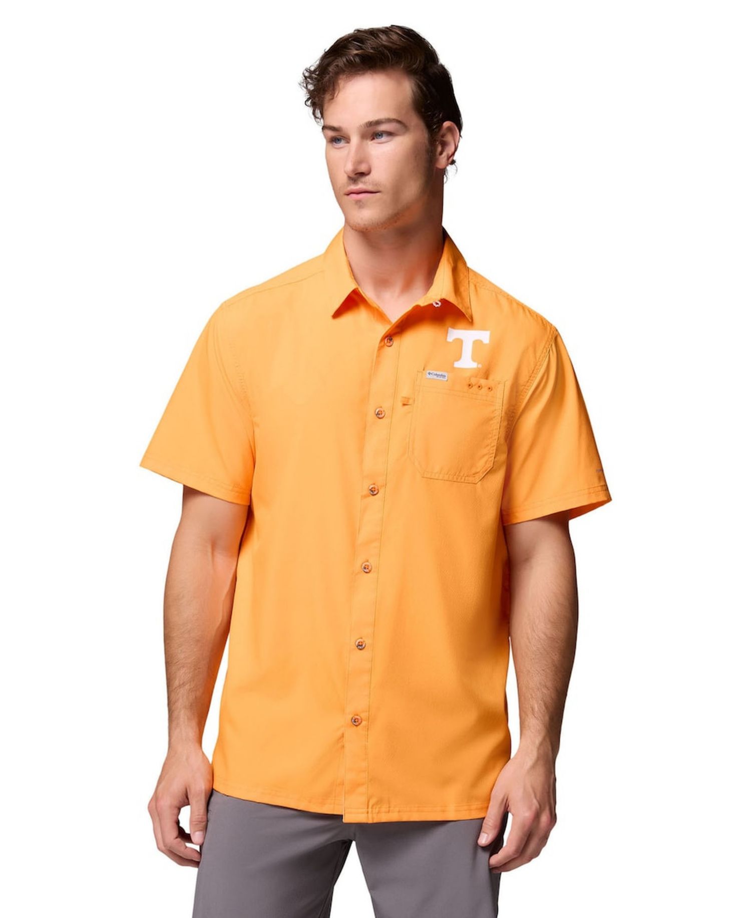 Men's Tennessee Orange Tennessee Volunteers Slack Tide Camp Button-Up Shirt