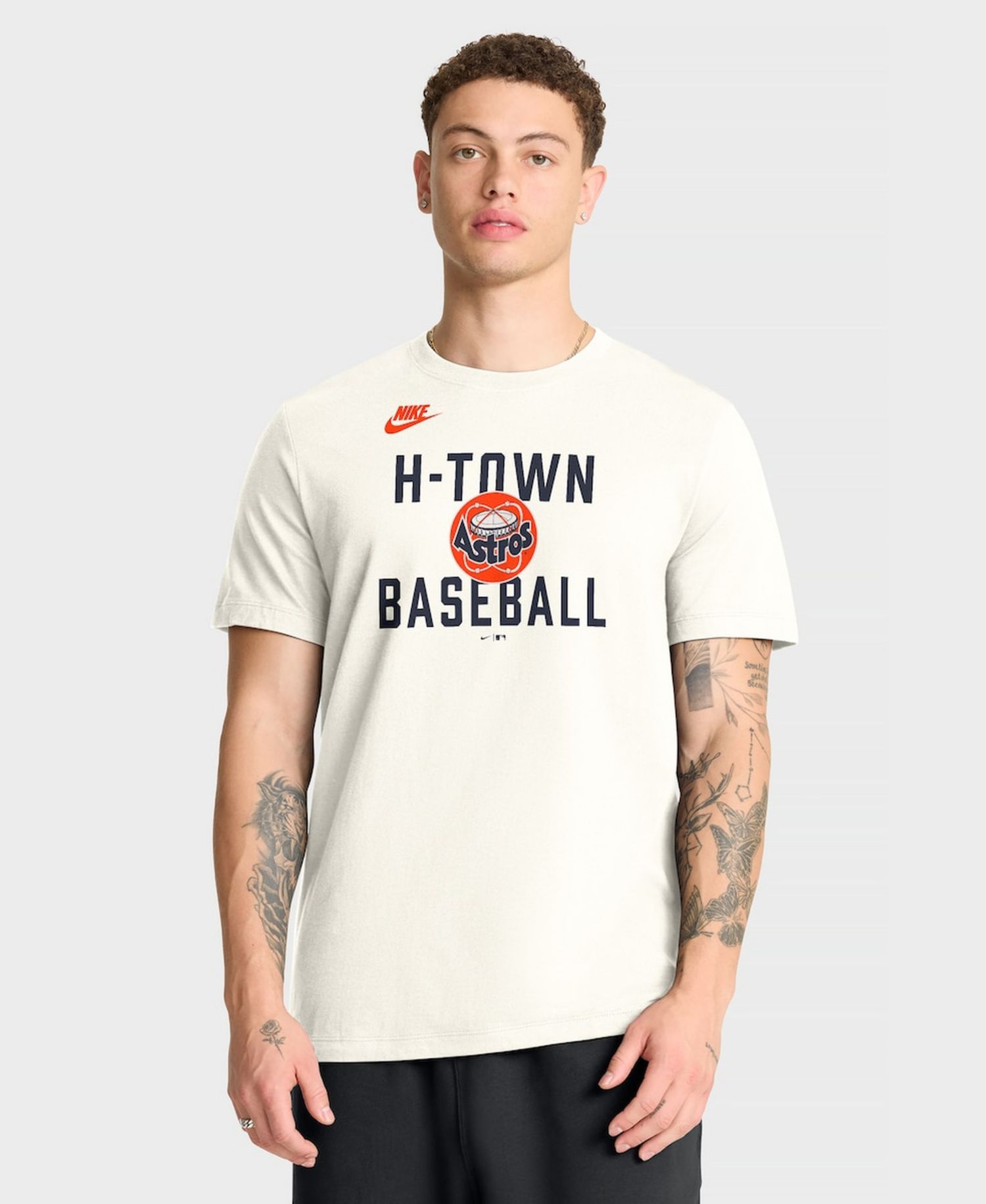 Men's Cream Houston Astros Cooperstown Collection ‘70s-Inspired T-Shirt