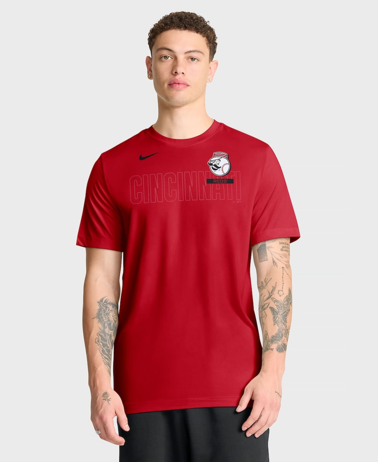 Мужская футболка Nike Red Cincinnati Reds Knockout Team Legend Dri-FIT — фото 1