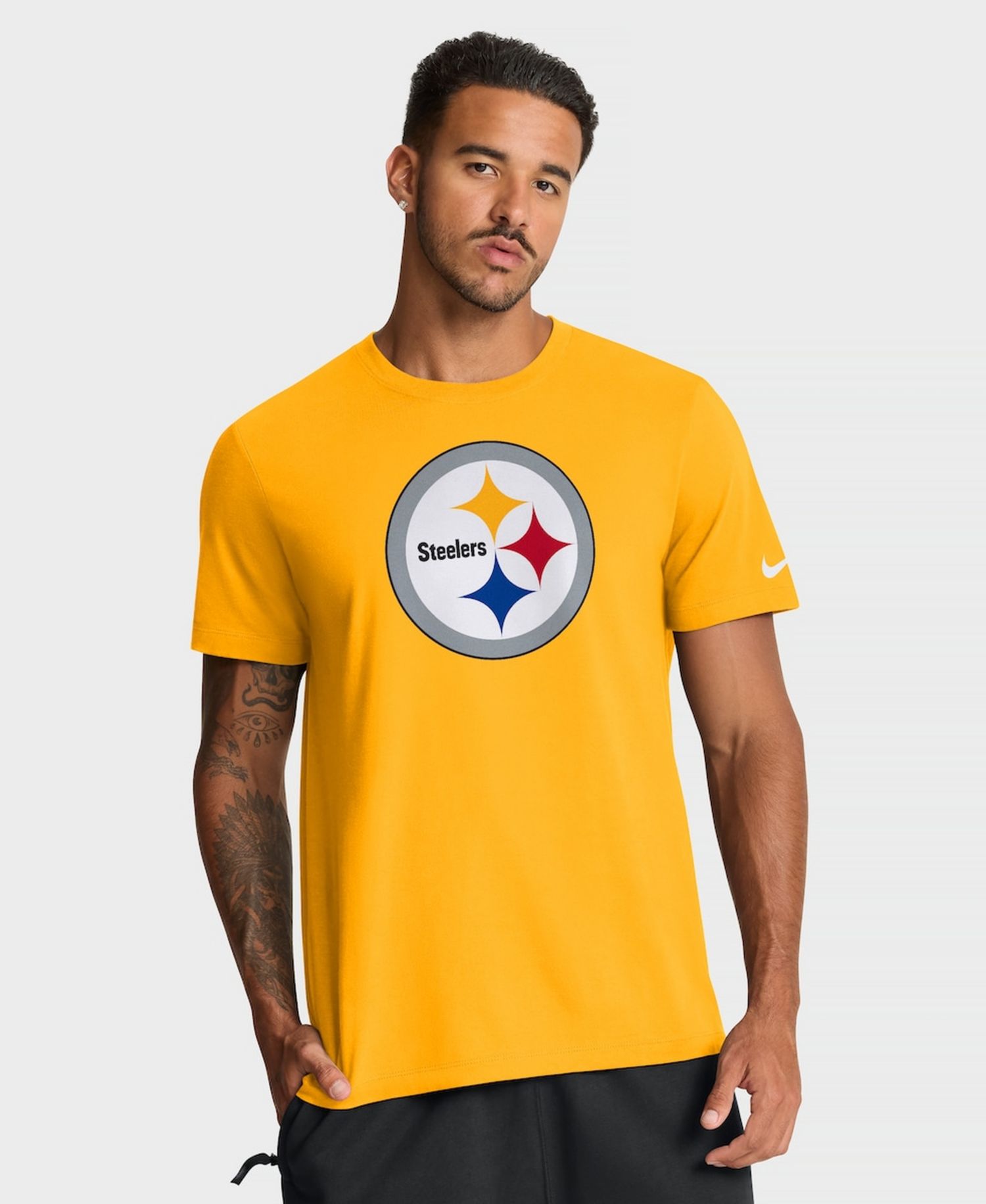 Men's Gold Pittsburgh Steelers Essential Logo T-Shirt