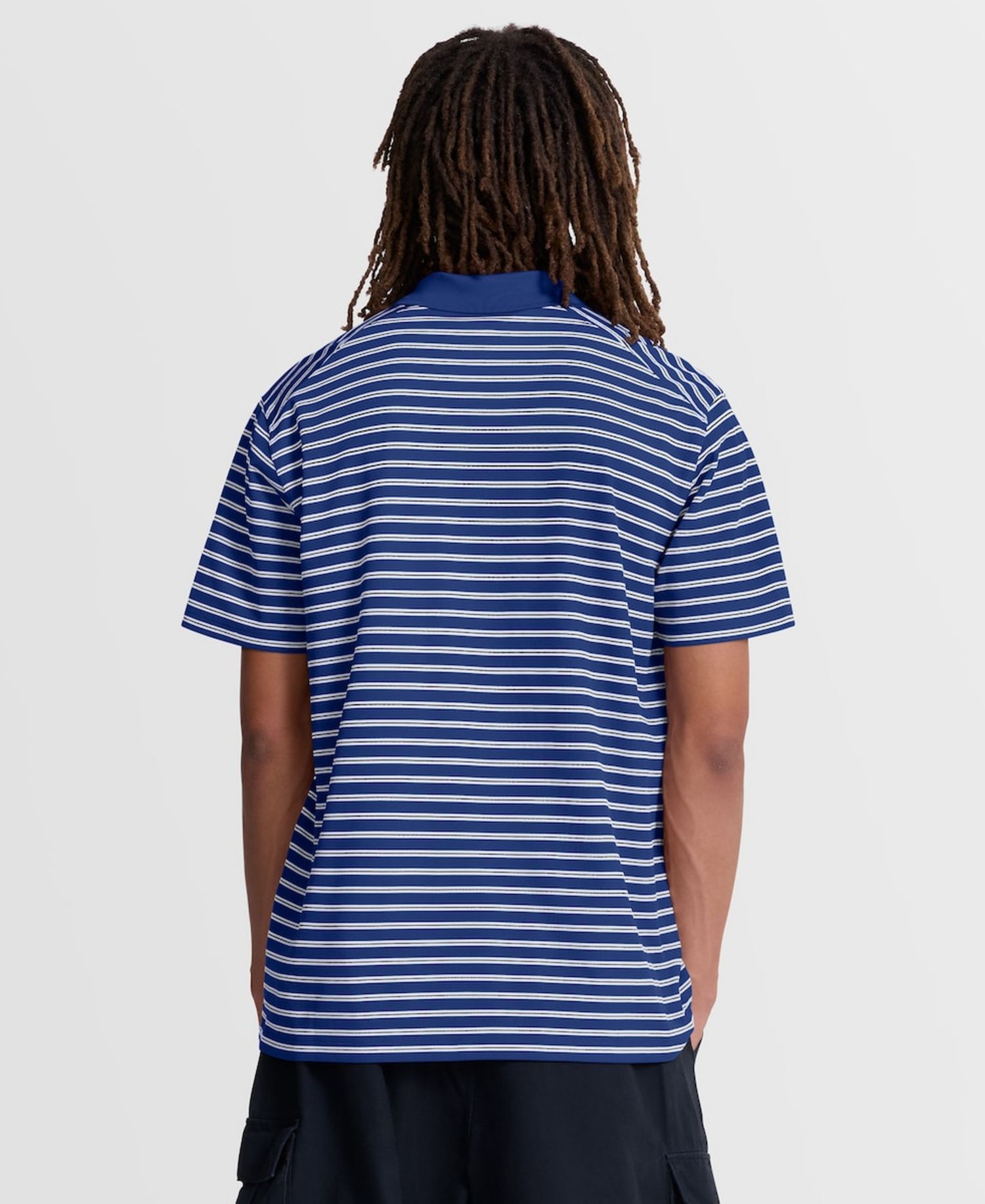 Men's Royal/White Los Angeles Dodgers Striped Victory Dri-FIT Polo Shirt