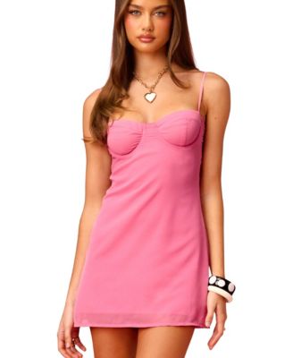 Women's Barbie Muse Cupped Chiffon Mini Dress