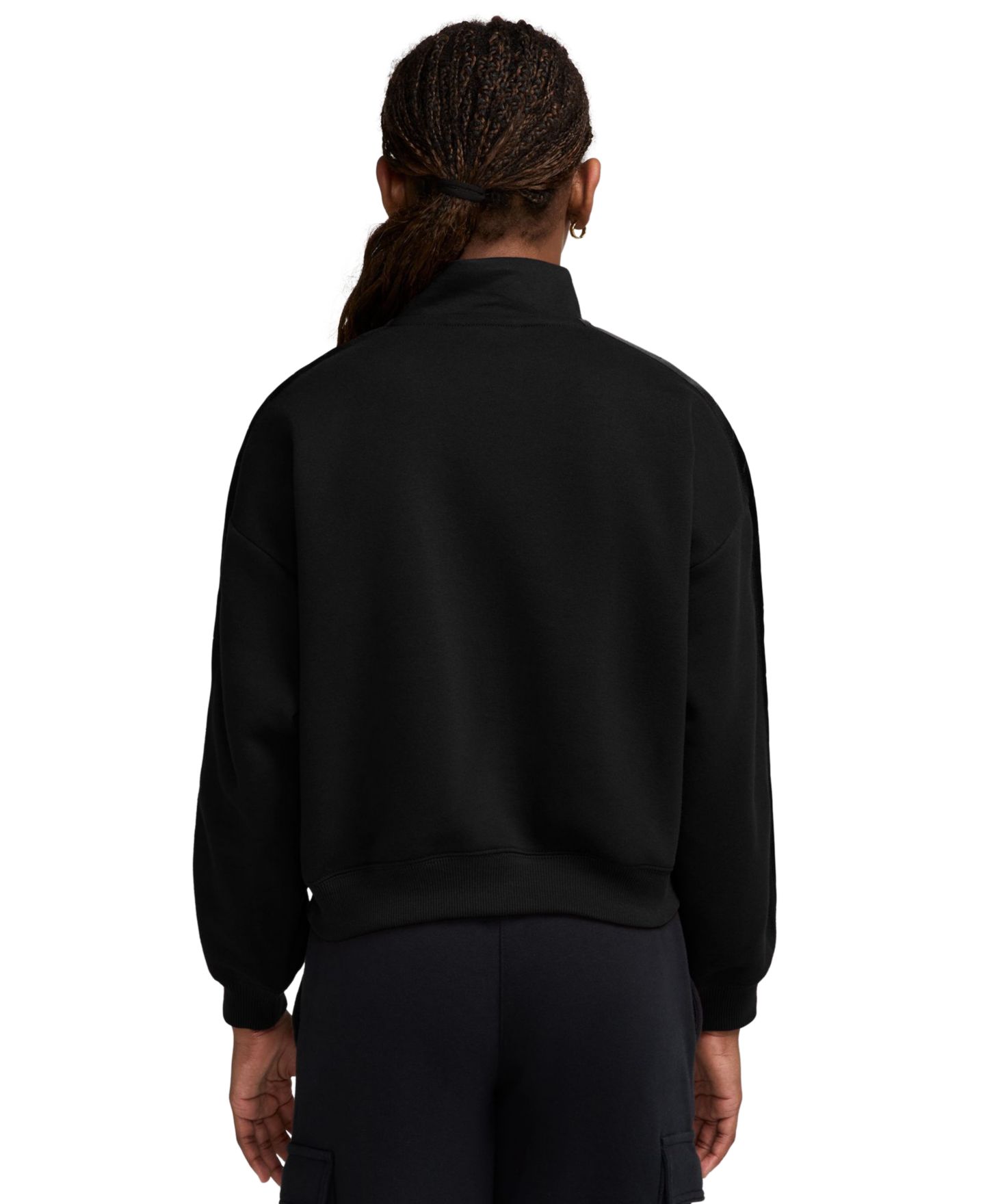 Толстовки Nike Long-Sleeve Sweatshirt для девочек, цвет: Чёрный — фото 3