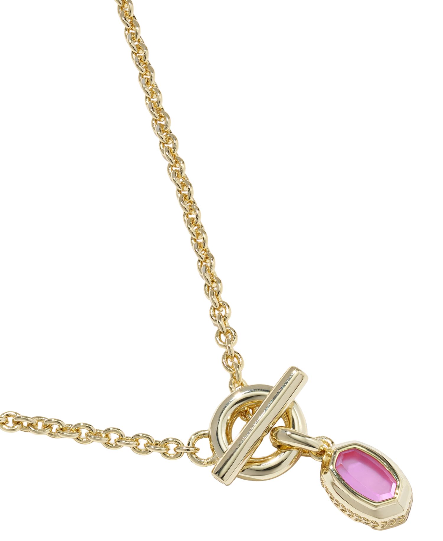 Malachite and Imitation Pearl 14k Gold-Plated Over Brass Daphne Link and Chain Necklace