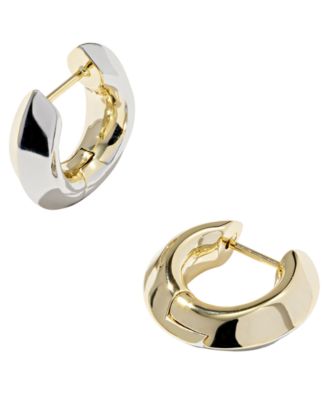 Mikki Mixed Metal Huggie Earrings