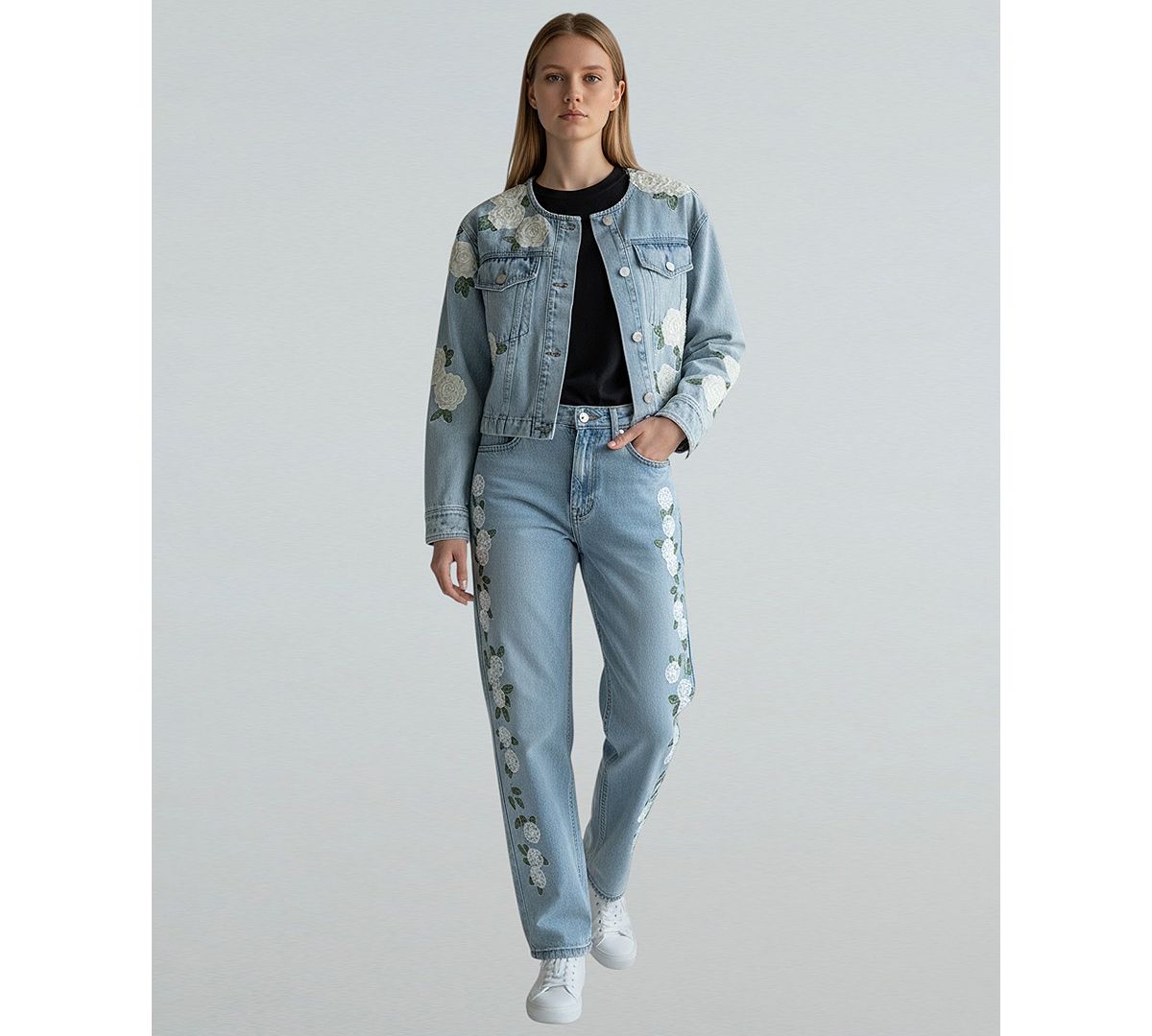 BLANK NYC Women's High-Rise Straight-Leg Jeans view 3 — MAYCSS fashion products