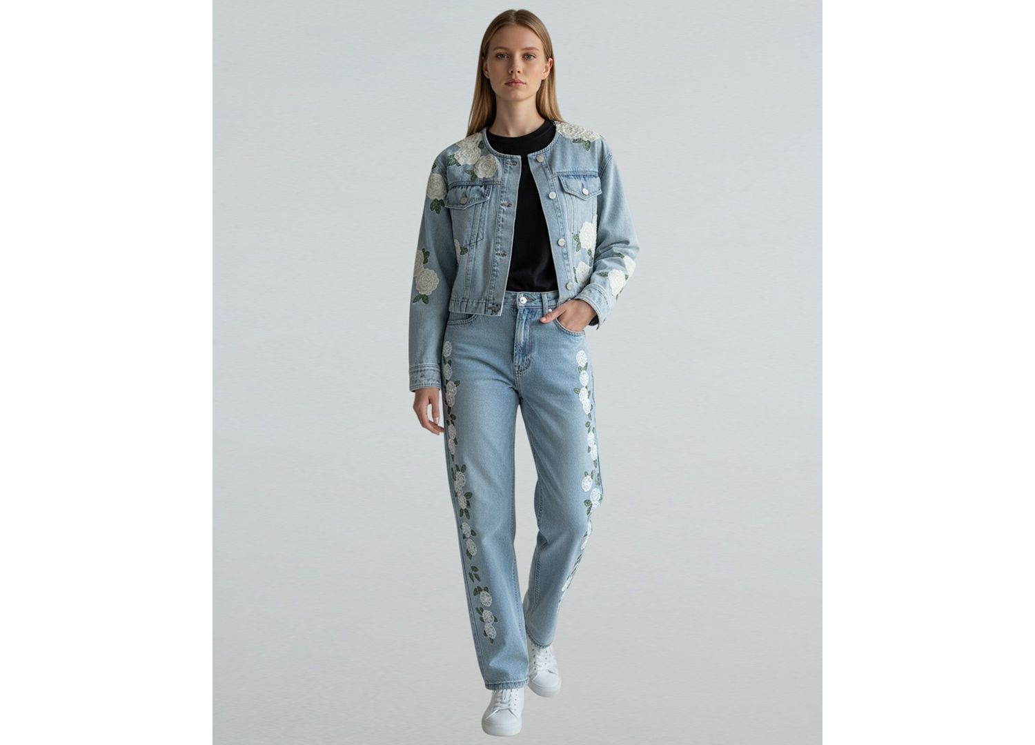 Women's High-Rise Straight-Leg Jeans