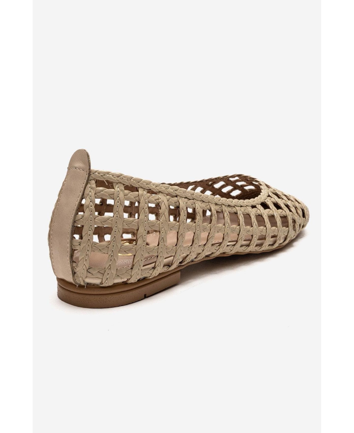 Женские плетёные балетки Prologue Shoes Elvaris, цвет: Бежевый — фото 6