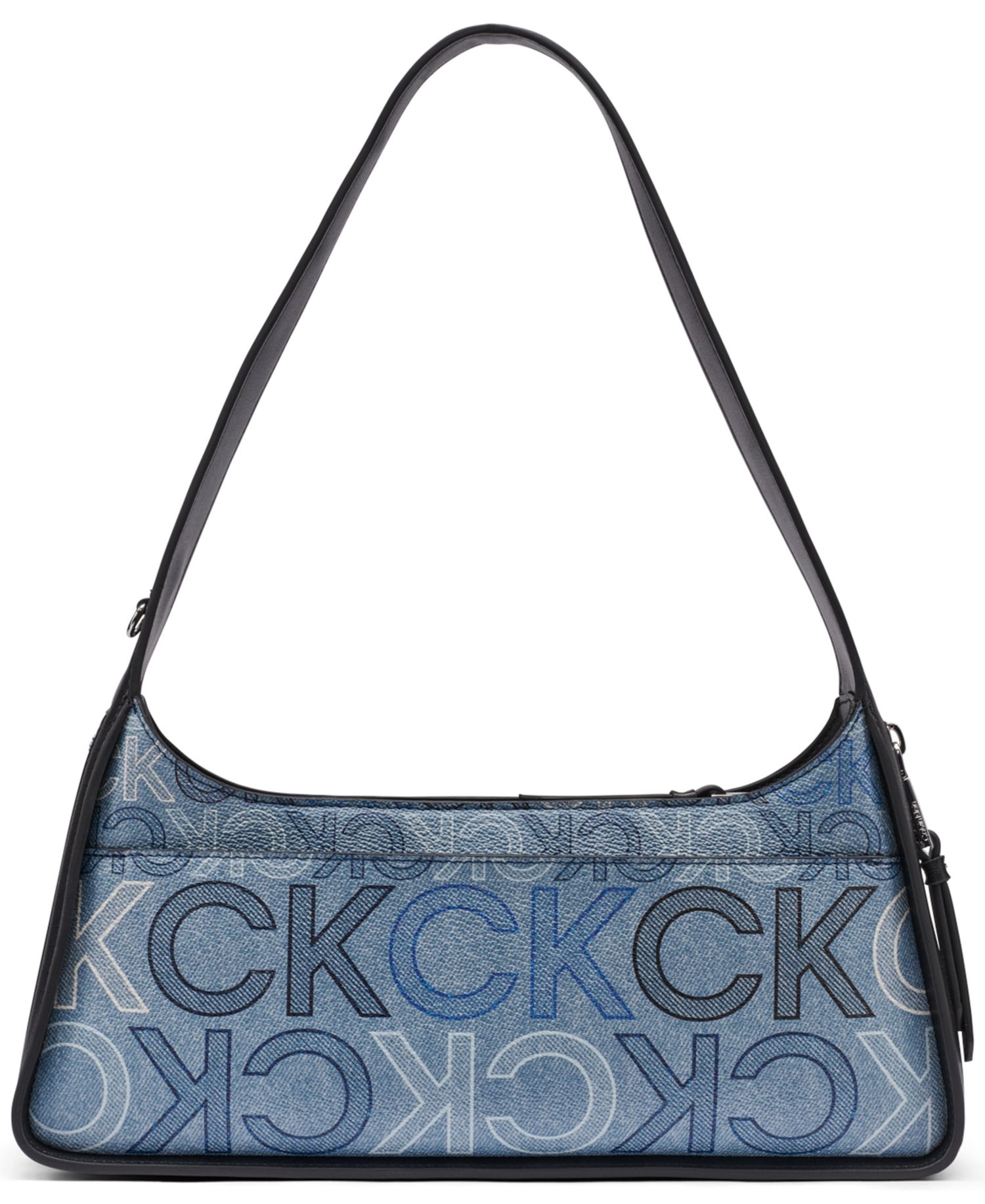 Kyren Denim Signature Medium Shoulder Handbag