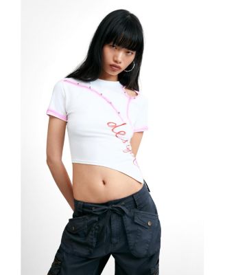 Women's Asymmetric 100% Cotton T-shirt