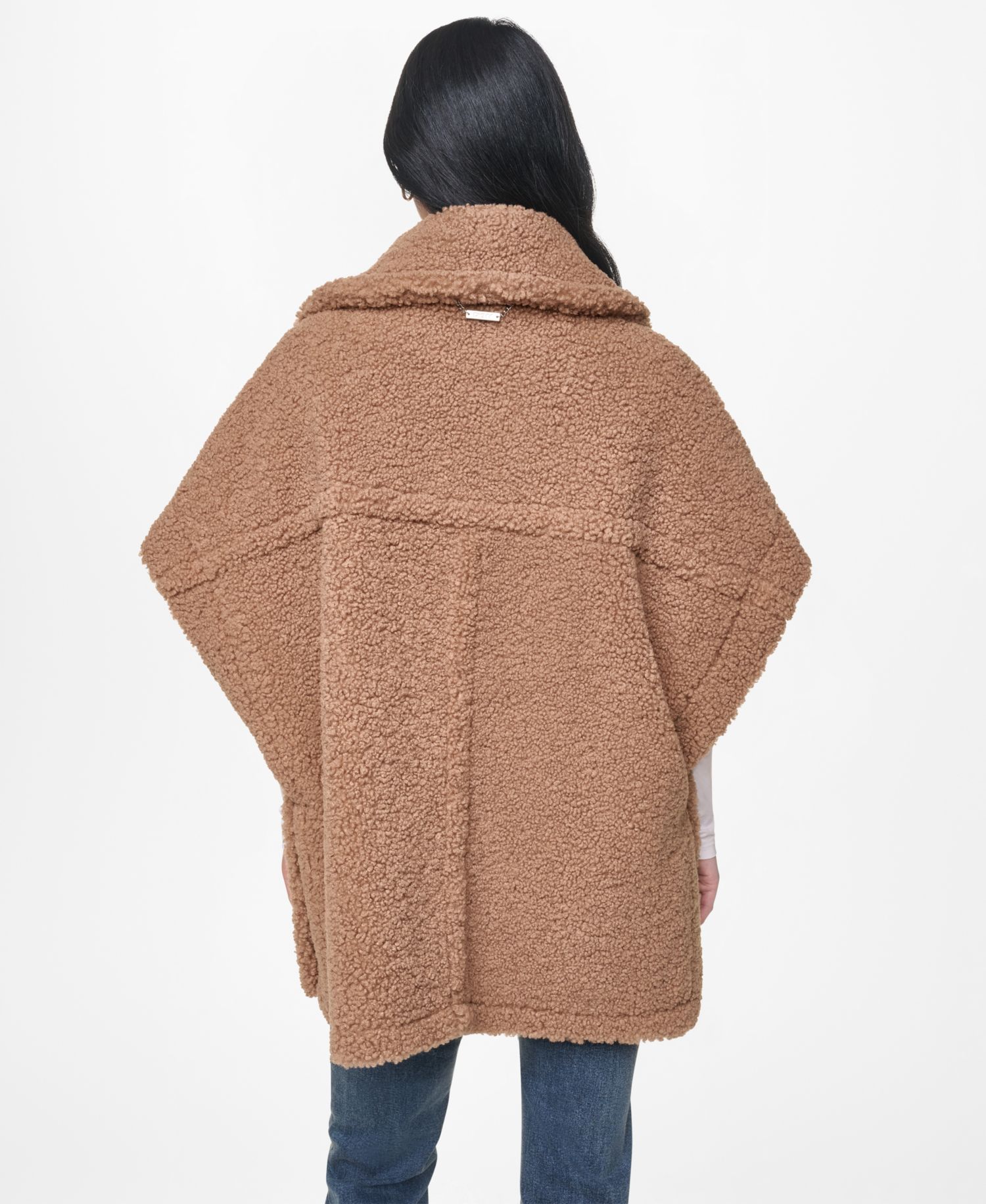 Women's Asymmetrical Zip Poncho Jacket