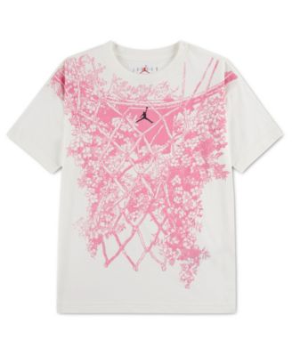 Girls' 7-16 Floral Net Graphic Short-Sleeve T-Shirt