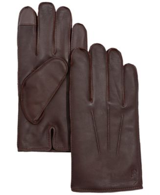 小物 polo ralph lauren leather glove Polo Ralph Lauren Men's Water-Repellent Leather Gloves - Macy's