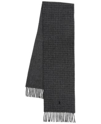 Men's Wool Blend Double Face Scarf