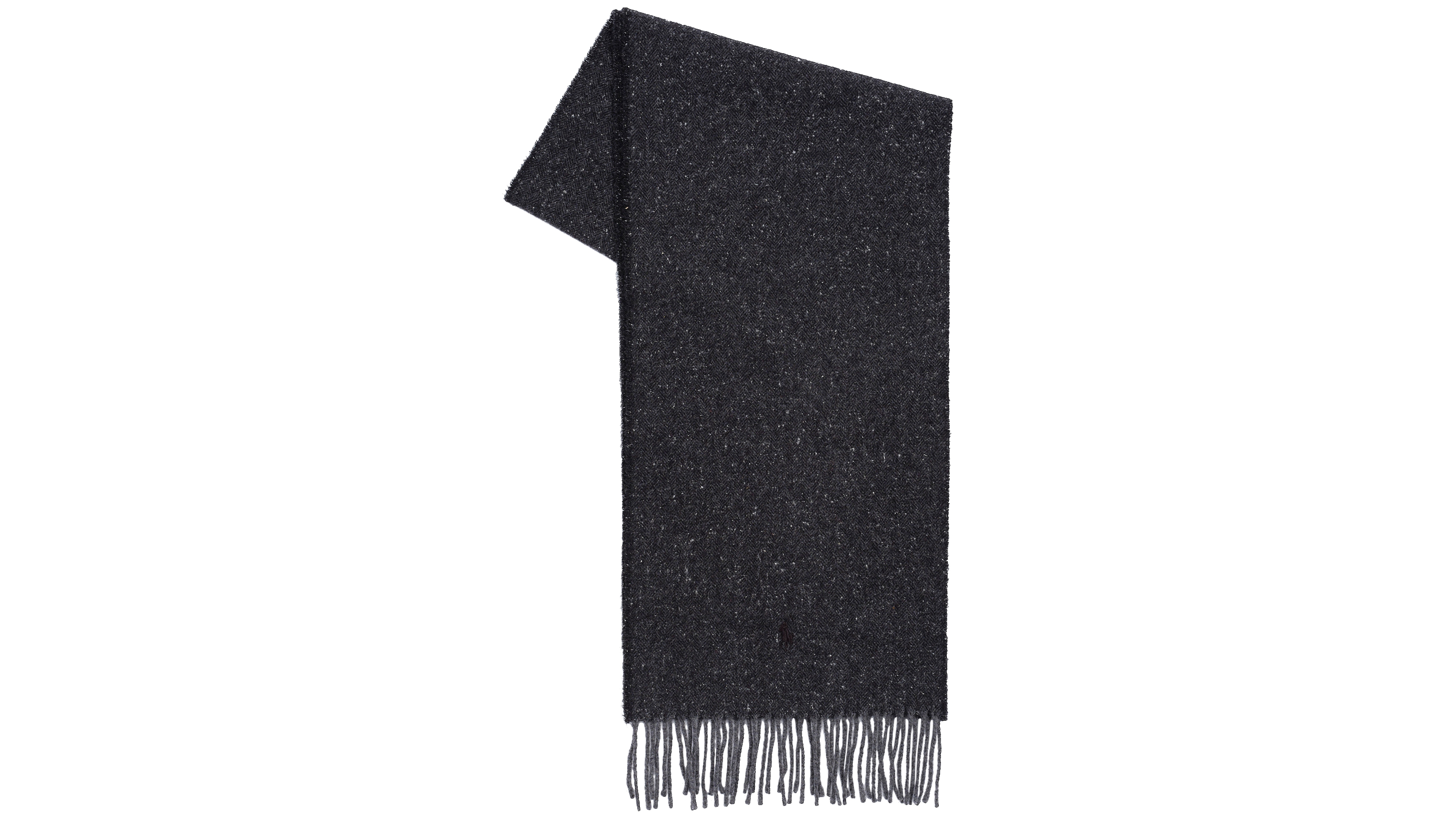 Polo Ralph Lauren Men's Wool Blend Herringbone Tweed Scarf