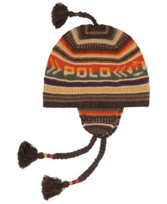 Men's Textural Stripe Earflap Hat