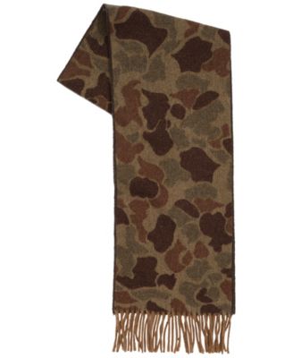 Men’s Camo Pattern Woven Scarf
