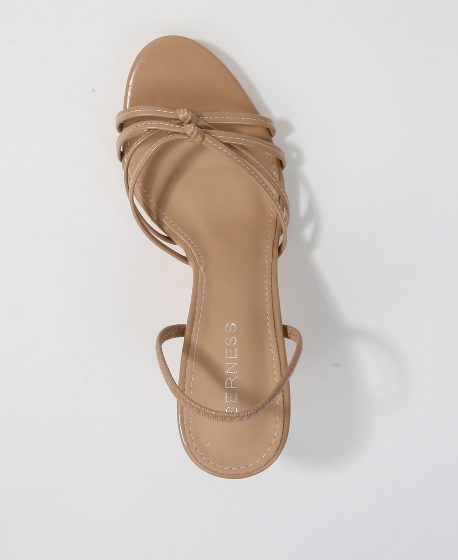 Women's Heidy Slingback Knotted Strappy Kitten Heel Sandals