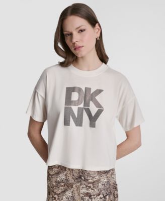 Women's Ombre Rhinestone Logo Crewneck T-Shirt