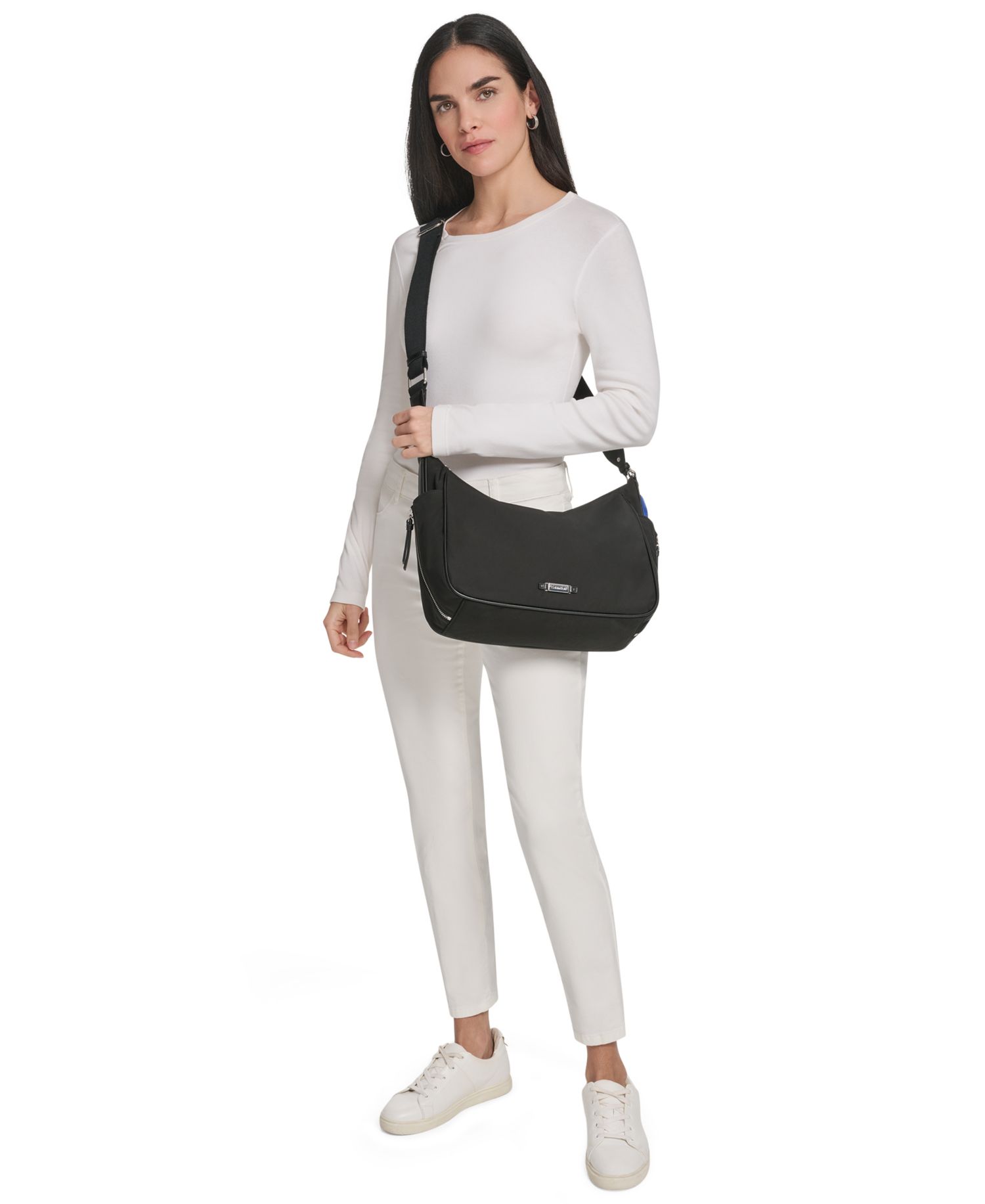 Zulle Nylon Medium Hobo Handbag