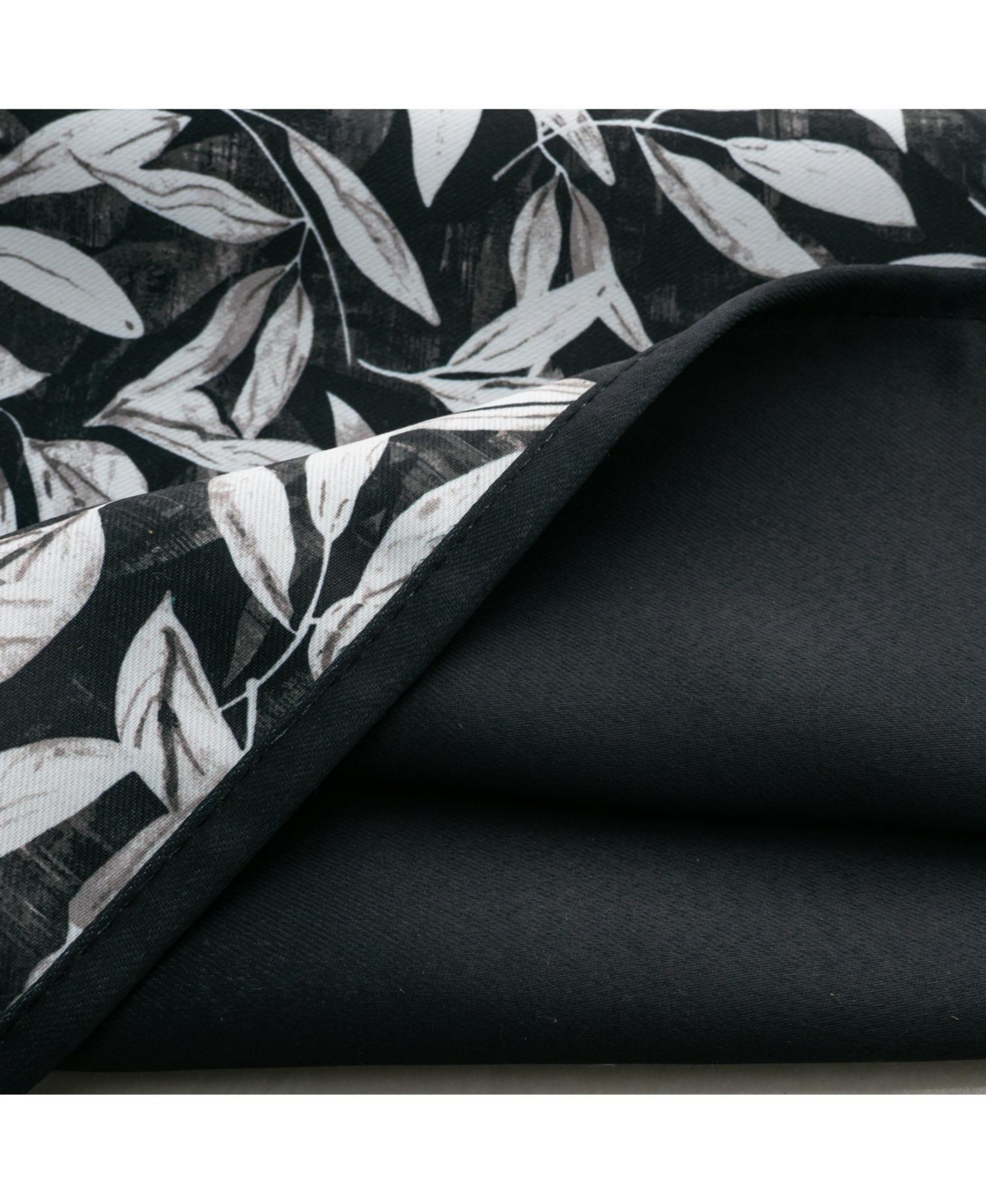 Rt Designers Collection 100percentage Polyester 190 Gsm Marina Revisible Blackout Grommet Curtain Panel