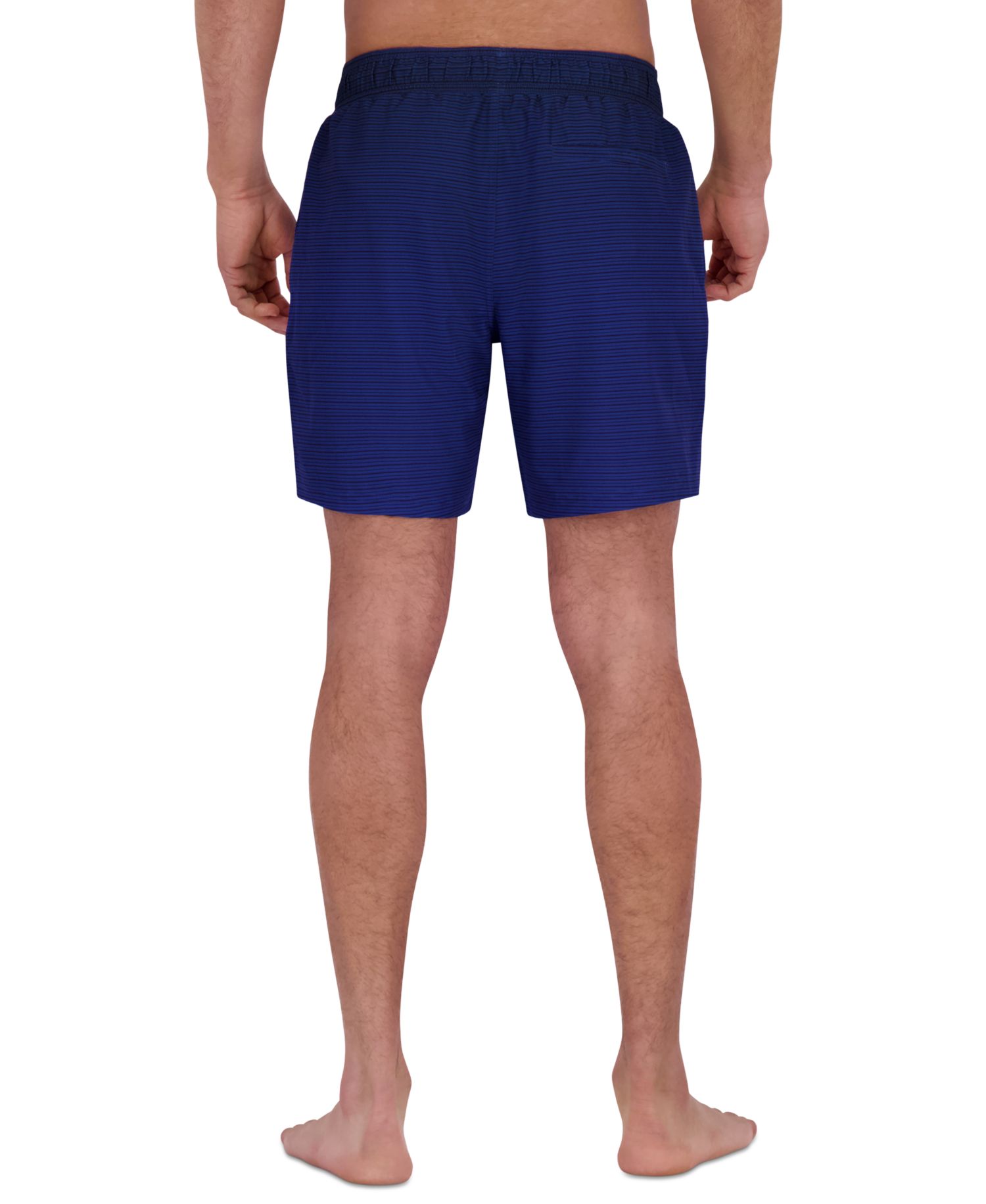 Men's Gradient Stripe Printed 7" Volley Swimsuit