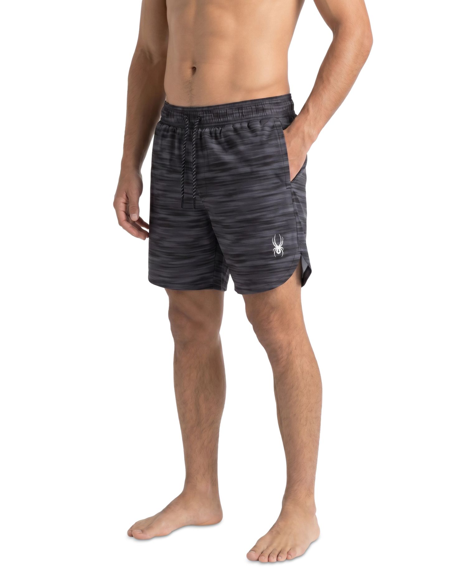 Men's Jute Print Scallop 7.5" Volley Swimsuit