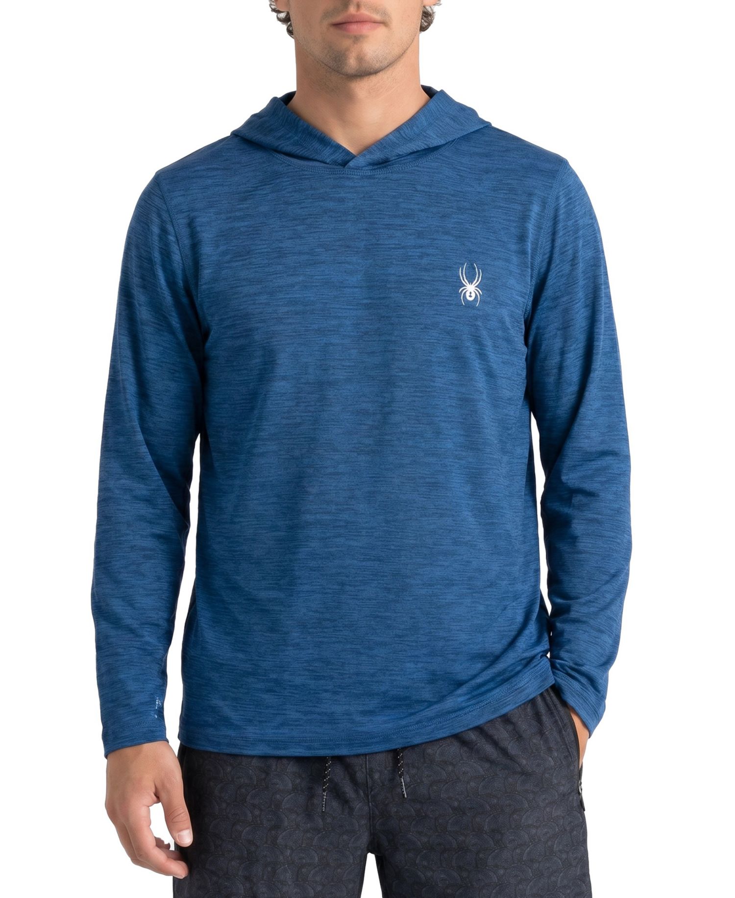 Men's Classic Heather Hooded Long-Sleeve Rash Guard