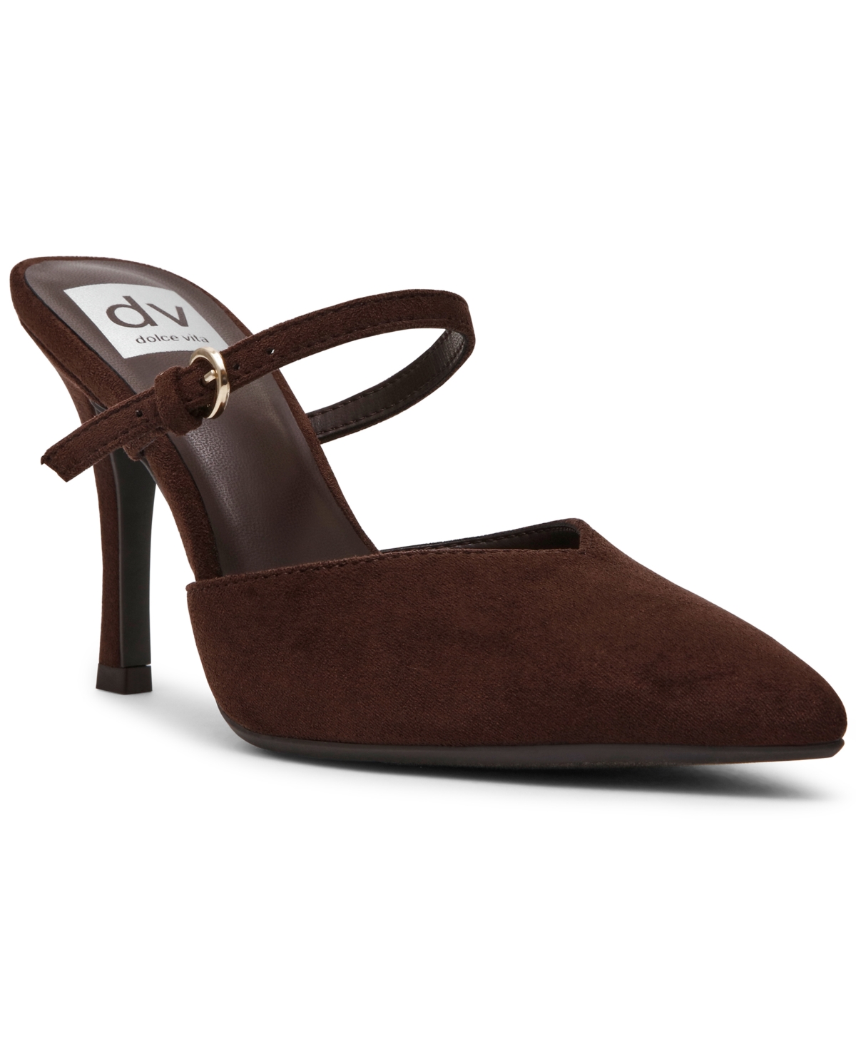Dv Dolce Vita Women's Geanie Woven Two-Piece Pointed Toe Heeled Pumps - Brown