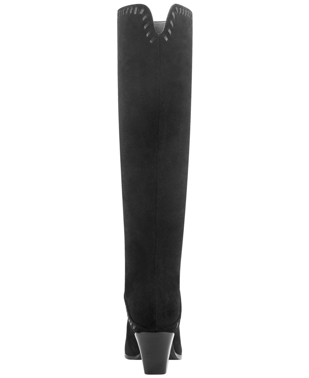 Marc Fisher Ltd Women's Tayla Suede Whipstitch Tall Block Heel Boots