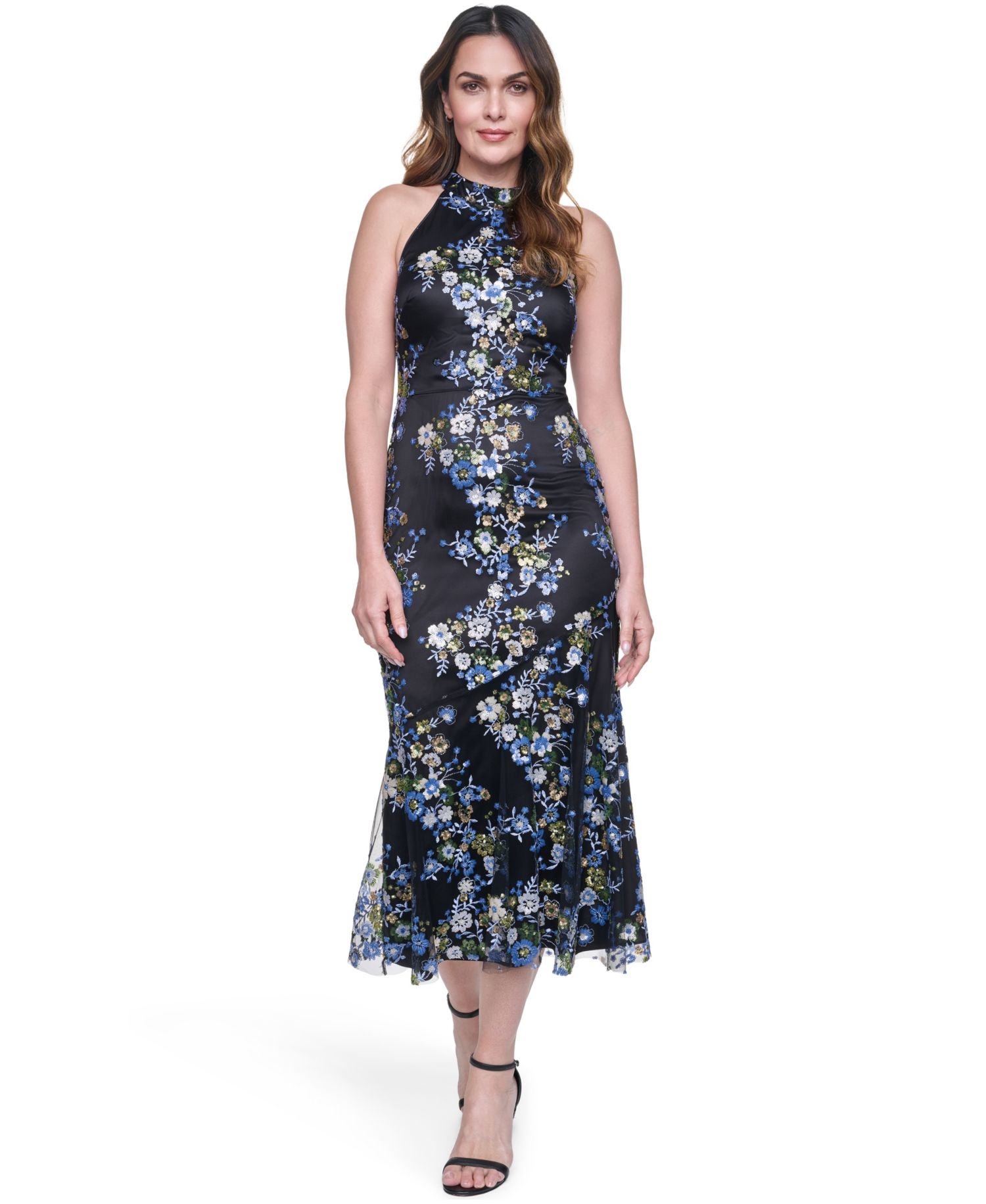 Women's Sleeveless Mock Neck Dress