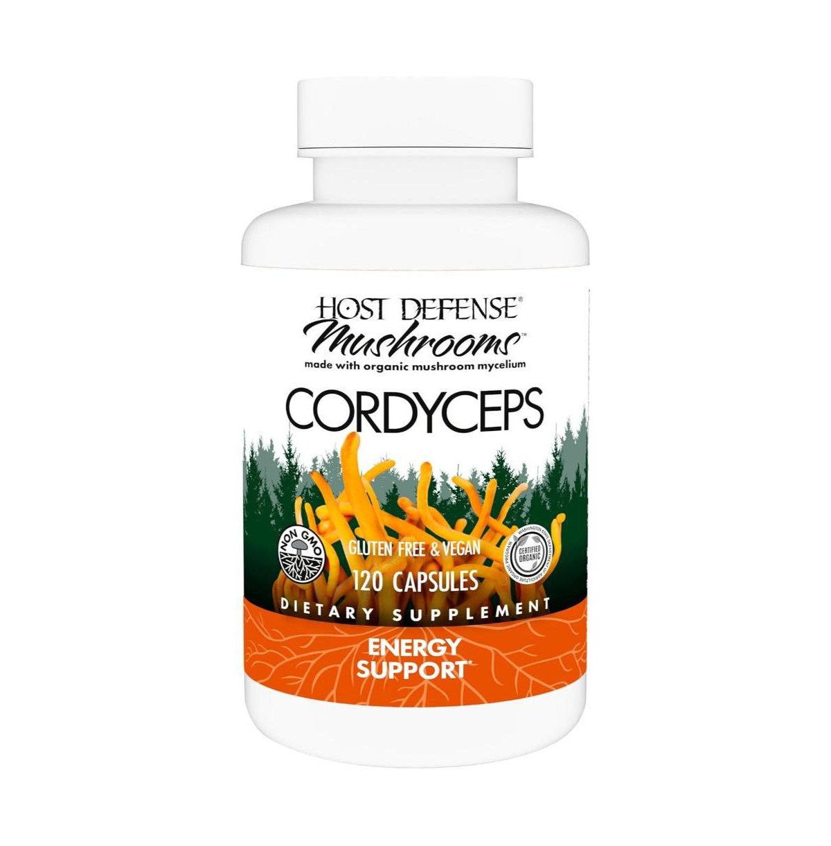 Host Defense Cordyceps Capsules - Immune & Energy Support Supplement