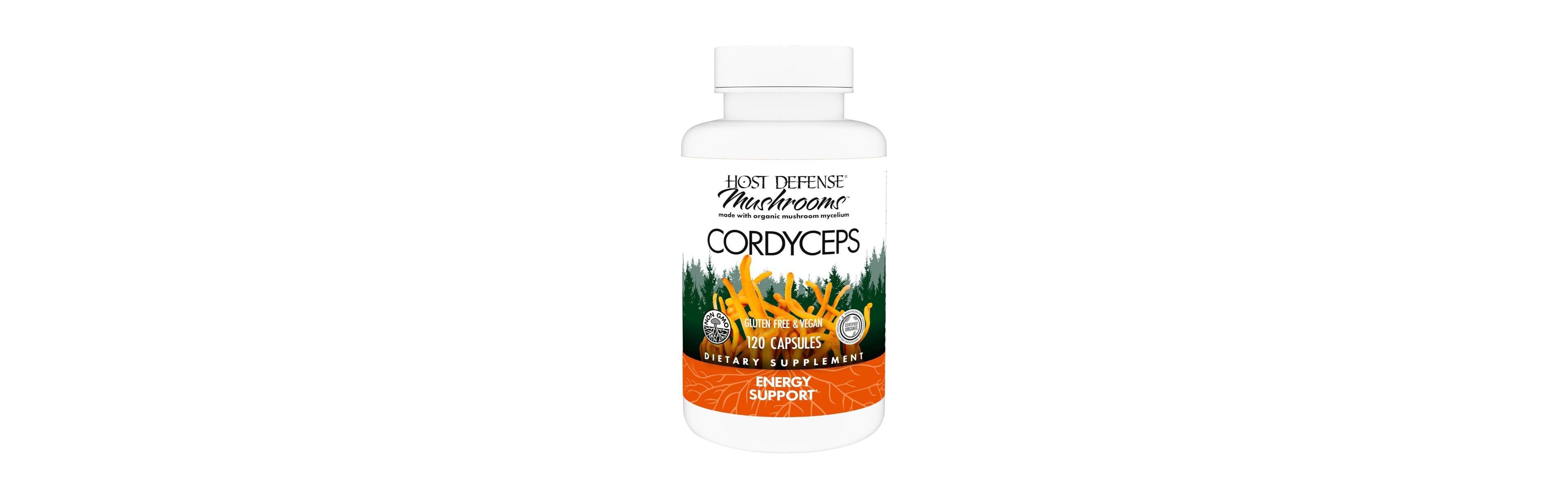 Host Defense Cordyceps Capsules - Immune & Energy Support Supplement