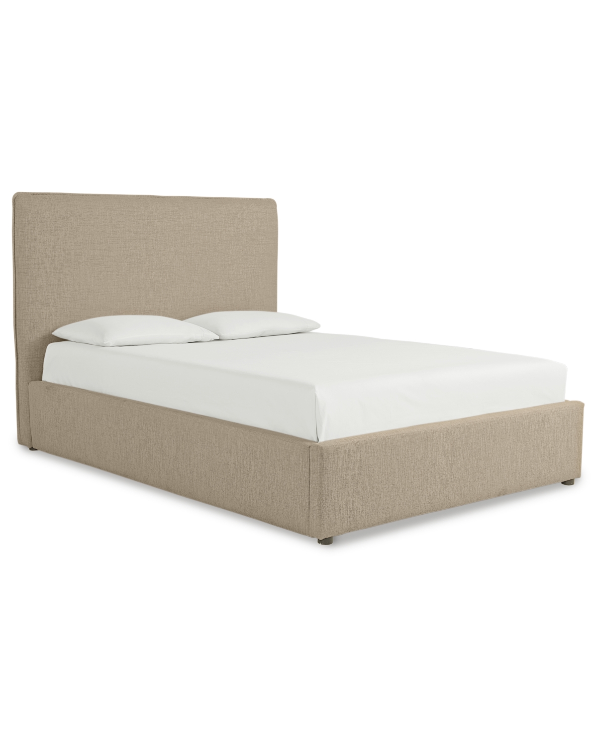 Furniture Marcel 64" Upholstered Flanged Seam Full Bed